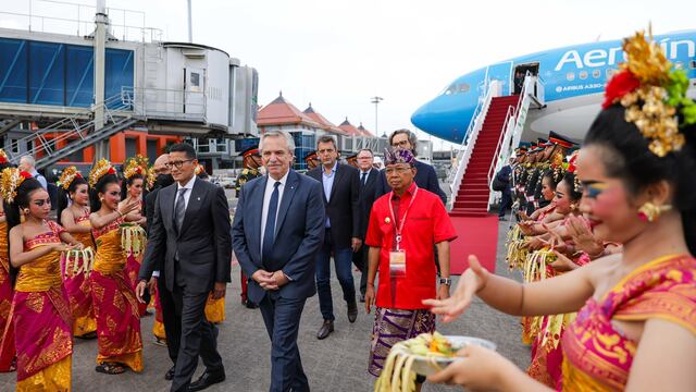 Alberto Fernández llegó a Bali para el G20 (Presidencia)