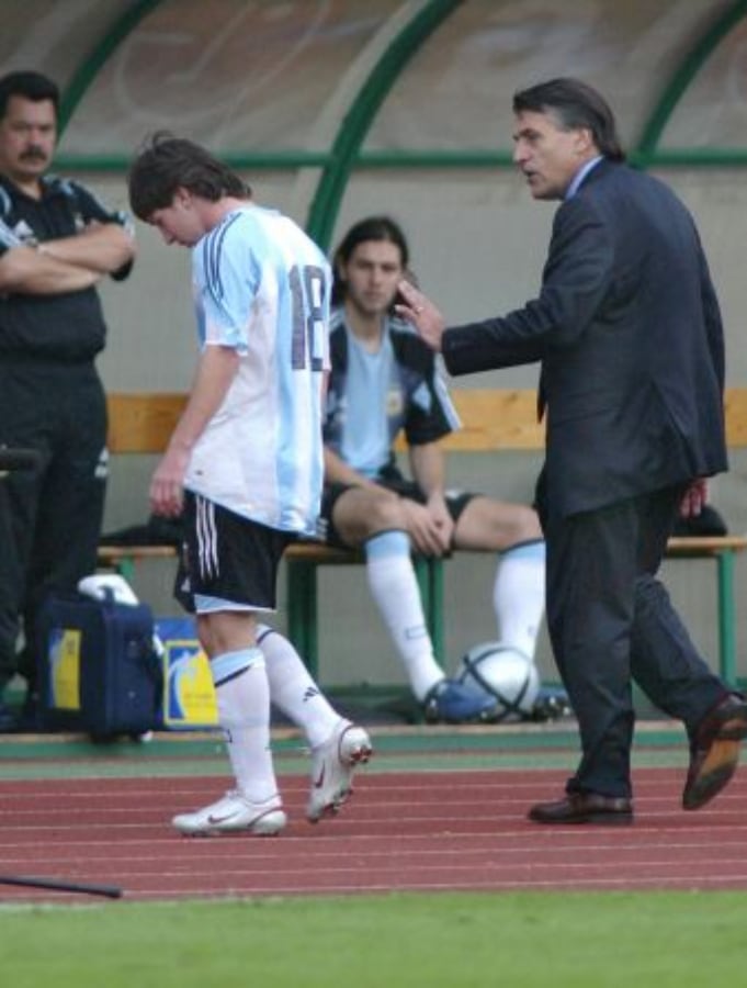 Messi, el día de su debut en la Selección Argentina.