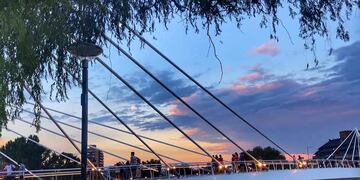 Puente Centenario de Villa Carlos Paz.  Enero 2021.