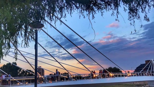 Puente Centenario de Villa Carlos Paz.  Enero 2021. (Foto: Facebook / Secretaría de Turismo, Deportes y Cultura VCP).