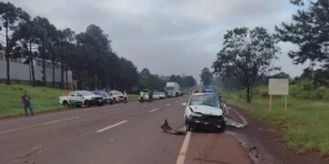 Colonia Victoria: siniestro vial dejó a tres personas heridas.