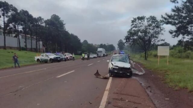 Colonia Victoria: siniestro vial dejó a tres personas heridas.