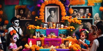 Una fiesta para celebrar el día de los muertos en Córdoba.