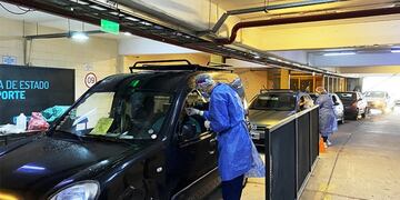 Operativo de Hisopado Móvil en San Luis.