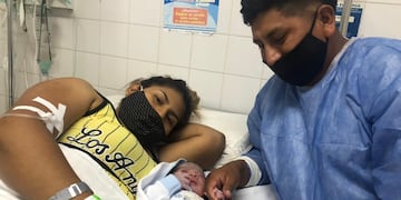 Thiago Benjamín Calla Rivera es primer bebé mendocino del año.