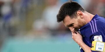 Messi no pudo convertir su penal (Foto: AP).