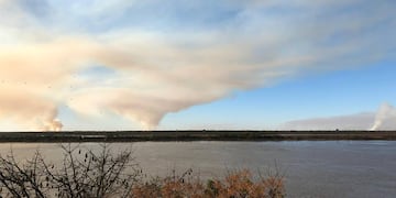 Incendio en las islas de Rosario