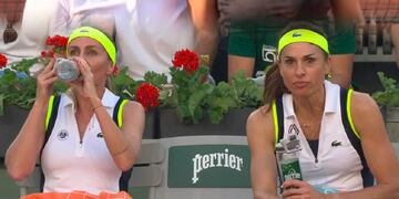 Gabriela Sabatini y Gisela Dulko, brillan en Roland Garros. / Gentileza.