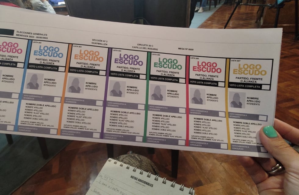 Elecciones Mendoza 2023: cuánto le costará a la provincia el diseño e impresión de las boletas únicas