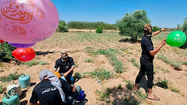 Globos incendiarios. No se registraron heridos ni daños materiales. (Noticias de Israel)