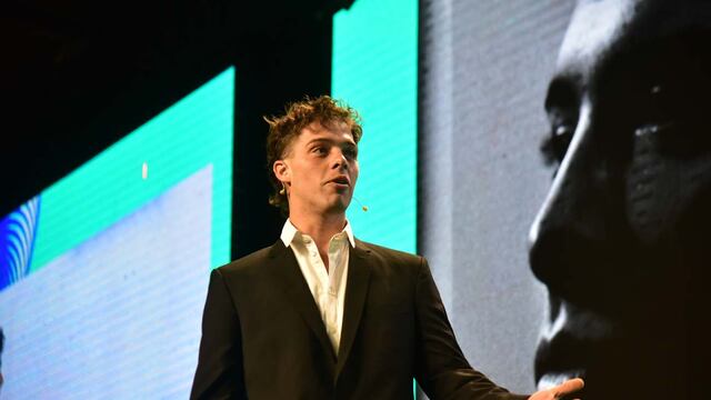 Santi Maratea participo de las charlas de Endeavor (Facundo Luque / La Voz)