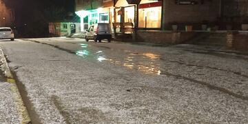 Intenso granizo en la localidad del departamento de Río Cuarto.