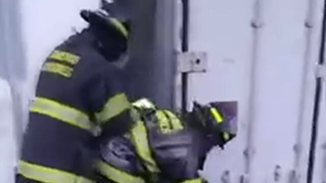 Bomberos rescataron a un perro en Rafaela