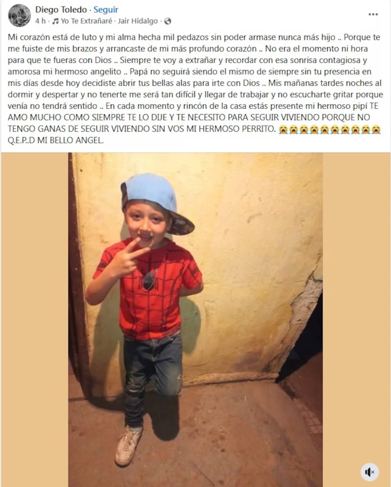 La desgarradora despedida para el niño de 7 años que murió tras descompensarse en el cumpleaños de un amigo en Córdoba.