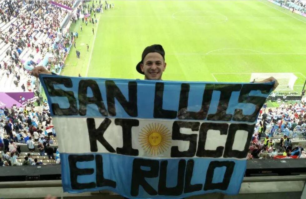 La aventura de Gonzalo, el puntano que fue de improviso a Qatar y pudo ver a la Selección Argentina