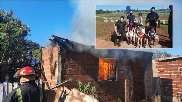 Un incendio en una casa en Posadas dejó al descubierto una historia de abandono. Policía de Misiones