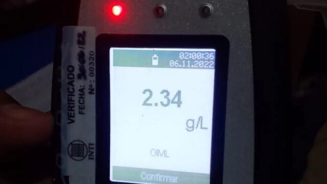 Motociclista manejaba con 2,34 de alcohol en sangre en Jardín América y fue detenido.