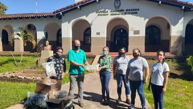 Los jabones fueron elaborados por titulares del programa nacional Potenciar Acompañamiento, que gestiona desde el Ministerio de Prevención de Adicciones con la SEDRONAR.