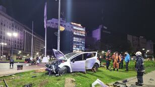 Así quedó el auto.