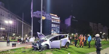 Así quedó el auto.