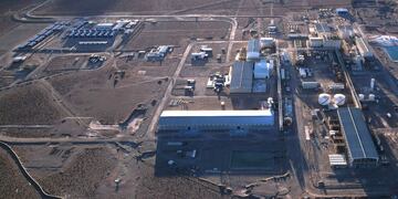 Las instalaciones de la empresa litiera Exar, en el salar Cauchari-Olaroz, en la provincia de Jujuy. Allí será instalada una planta prototipo de extracción directa de litio.