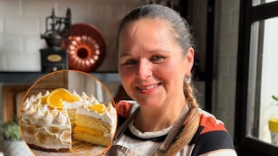Cómo hacer una torta Chiffon de naranja: la receta de Gladys Olazar, de Cocineros Argentinos para lograr un bizcochuelo nube