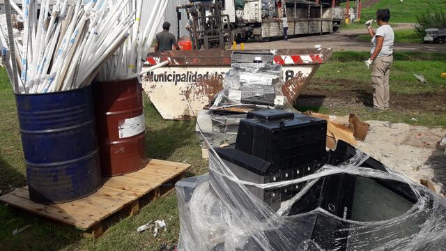 Enviaron una carga de 6,76 toneladas de residuos de aparatos eléctricos y electrónicos (RAEES) para su disposición final segura.