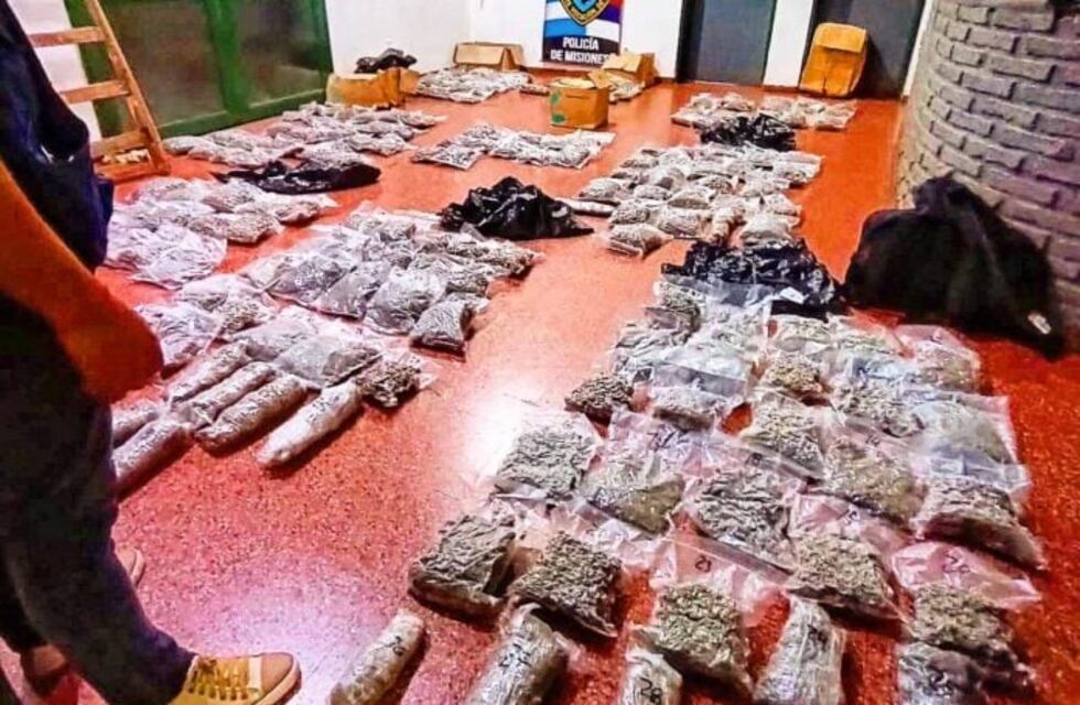 Posadas: más de 100 kilos de marihuana descubiertos en operativo policial