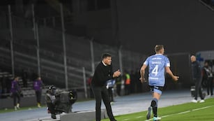 "Lo que más me gustó fue la entrega", subrayó Juan Cruz Real sobre el empate de Belgrano contra Delfín.