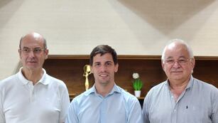 Silvio Genero, el intendente de Rafaela Leonardo Viotti e Ítalo Cassina