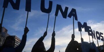 Marcha y Silbatazo en Zavalla para decir NO a la violencia de género(La Voz/ Archivo)