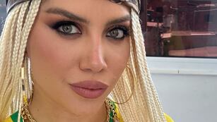 Desde una pileta de lona en la favela, Wanda Nara sorprendió a todos con poses cargadas de sensualidad