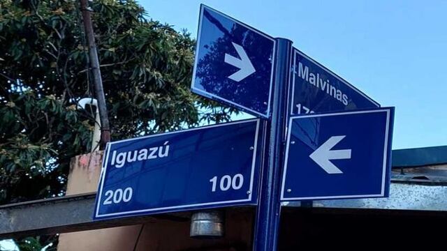 Señalizan calles céntricas en Eldorado.