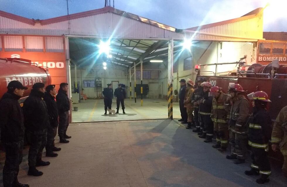 Porota, la perrita de los bomberos de Comodoro Rivadavia se retiró tras cumplir 12 años de servicio