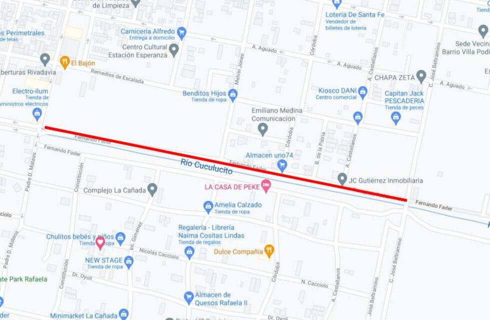 Ya no se puede estacionar en el cordón norte de Fader