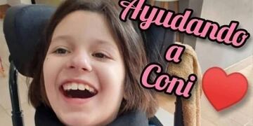 Coni padece una cuadriplejía y consiguió el dinero para iniciar un tratamiento en Tailandia.