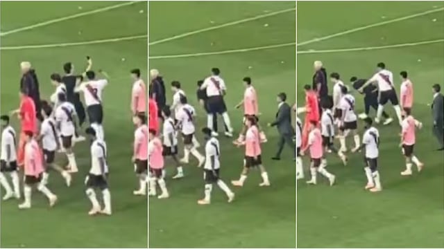 Agresión del jugador de River.