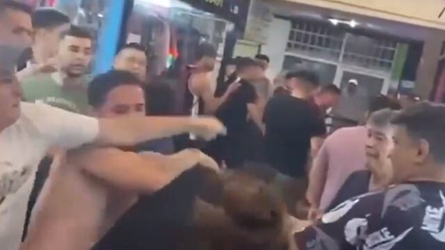 Comerciantes de la zona aseguran que las peleas son recurrentes en la Galería Norte.
