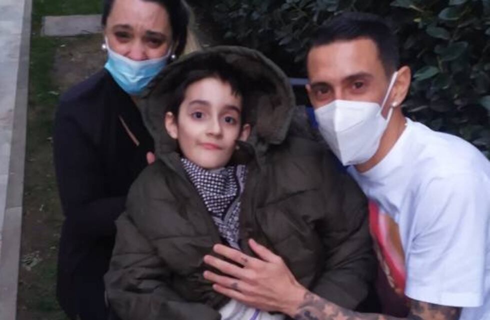 Ángel Di María recibió a un niño cuadripléjico tras ganar la Copa América