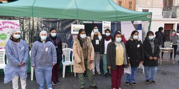 La campaña "Vacunate" se instaló durante dos fines de semana en pleno centro de San Salvador de Jujuy.