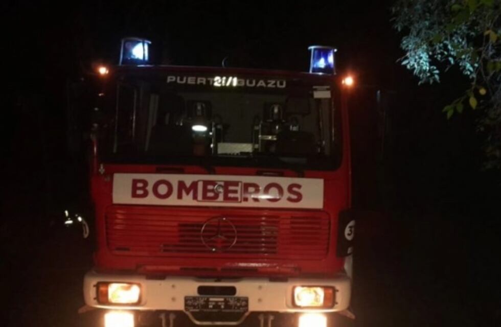 Puerto Iguazú: Bomberos sofocaron un incendio