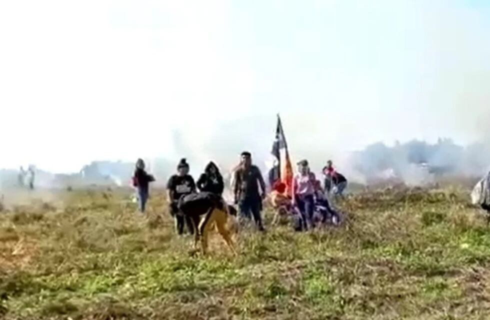 Un grupo de militantes del Polo Obrero usurparon un terreno en Chaco y los productores los sacaron