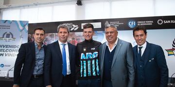 Tapia agradeció a Uñac por invitarlo al cierre del evento deportivo y felicitó a los participantes