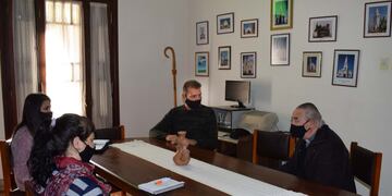 El obispo Luis Fernández recibió a Darío Cocco