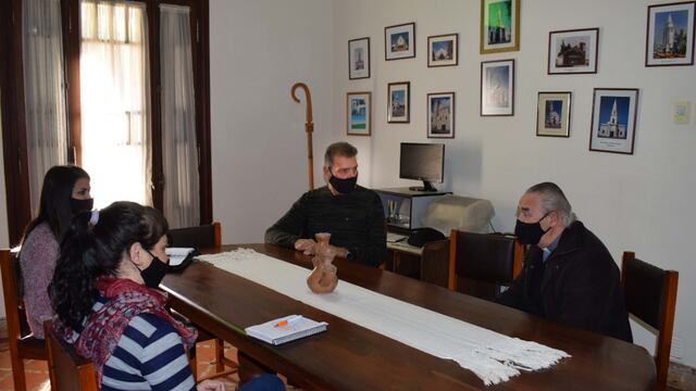 El obispo Luis Fernández recibió a Darío Cocco
