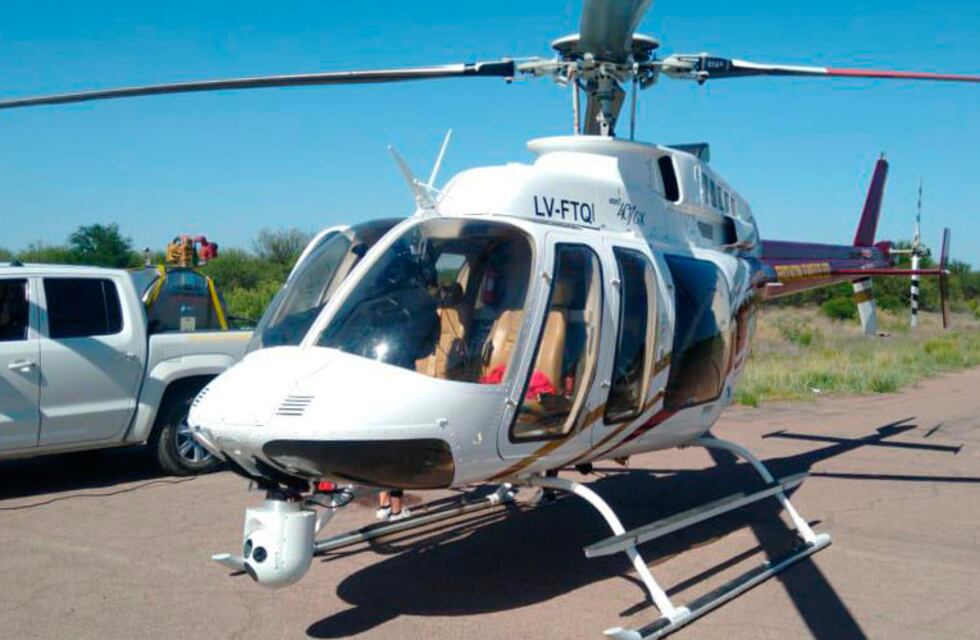 La Corte Suprema envió un helicóptero para hacer un relevamiento del cauce del Atuel