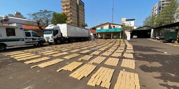 Gendarmería Nacional incautó casi cuatro toneladas de marihuana.