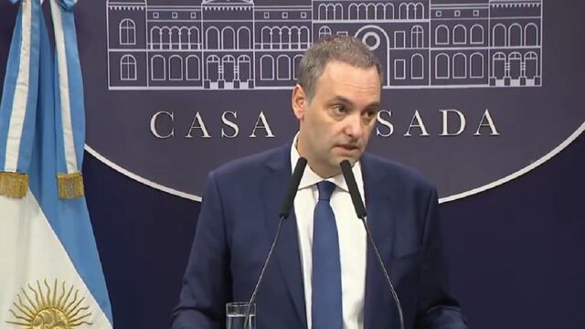 El vocero presidencial, Manuel Adorni. Foto: Los Andes