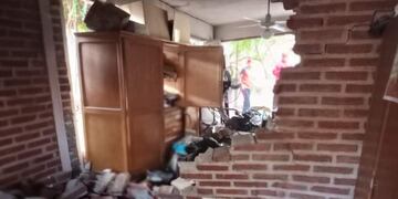 Explosión de garrafa en Carlos Paz