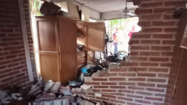 Explosión de garrafa en Carlos Paz